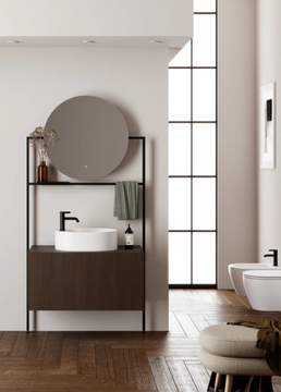 PICTURE - Vanity unit with mirror by Scarabeo Ceramiche - view 3